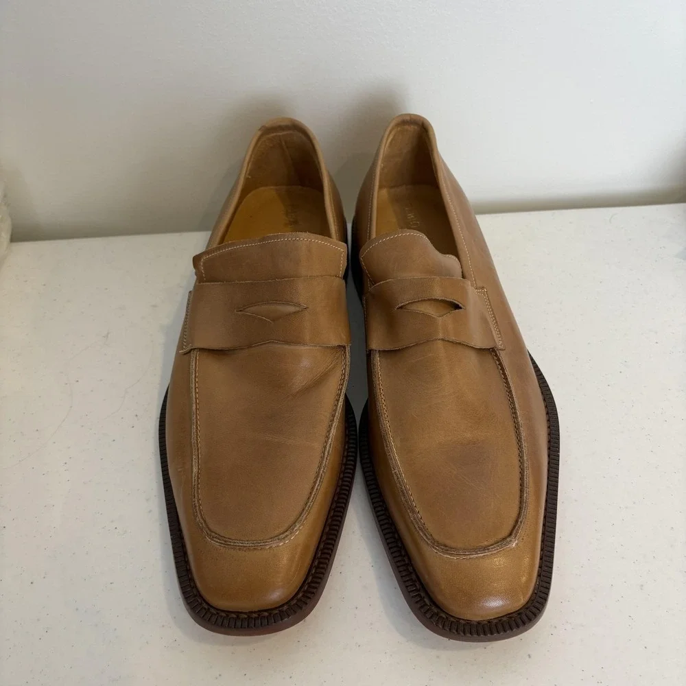 Fabio‎ De Marco Shoes Mens Size 43 Leather Loafers Made in Italy Dress Classic
